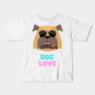 Love dog my family Kids T-Shirt